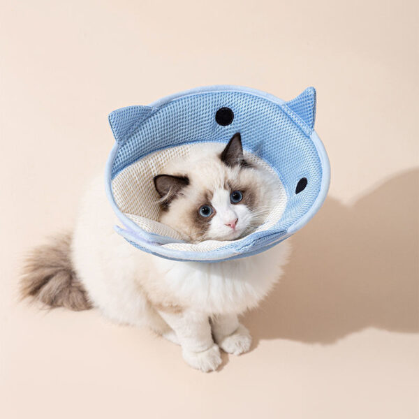 Soft Cat Recovery Collar Cat Cone Collar Nonwoven Fabric Elizabethan Collar Loops-Protective Wound Healing Specially Designed For Cats And Puppies - Easy To Eat And Drink - Image 9