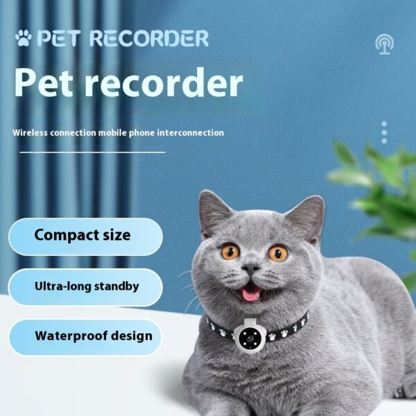 Pets Recorder Pet Tracker Collar Dogs And Cats Viewing Angle Motion Recording Camera Action Camera With Video Records Cat Collars Camera Sport Pet Products - Image 6