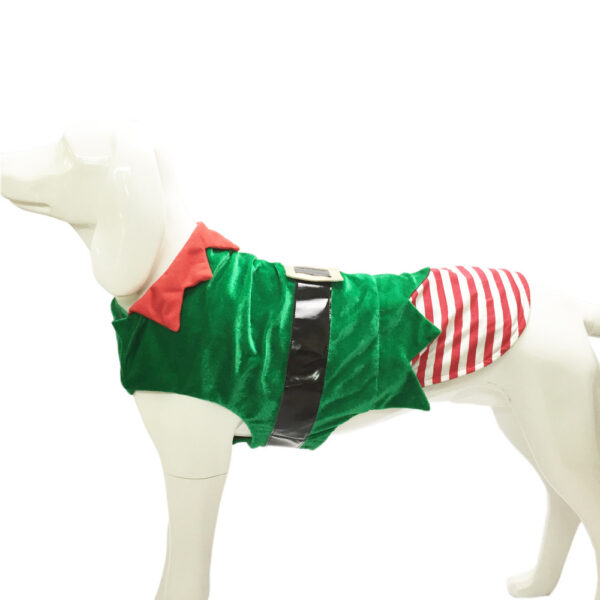 Fashion Christmas Clothes Green Elf Pet Dog Christmas Costume - Image 3