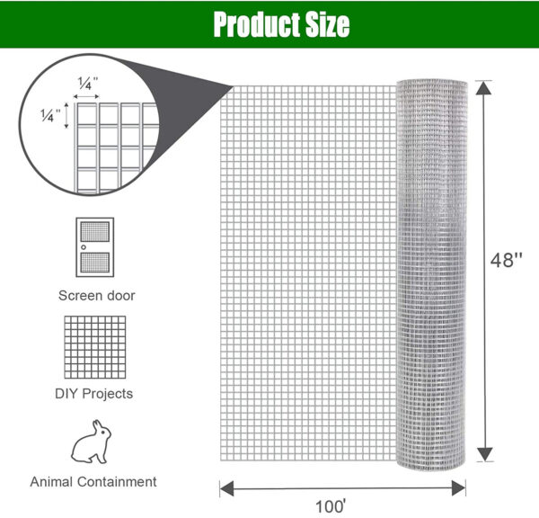 Chicken Wire Mesh Fence Roll After Metal Welding - Image 5