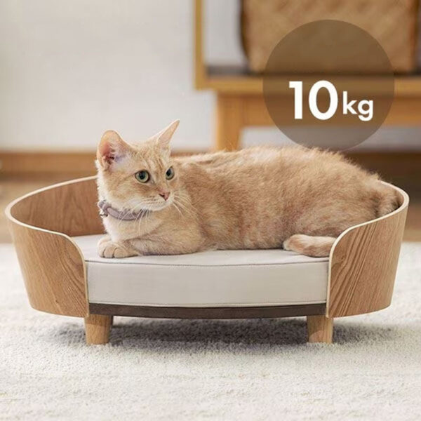 Wooden Cat Nest Dog Bed Teddy Pet Sofa Bed - Image 6