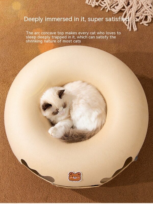 Animal-shaped Felt Zipper Cat Nest - Image 2