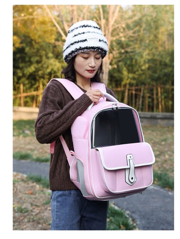 Simple Cat Bag Good-looking Outing Portable Portable Cat Backpack - Image 9