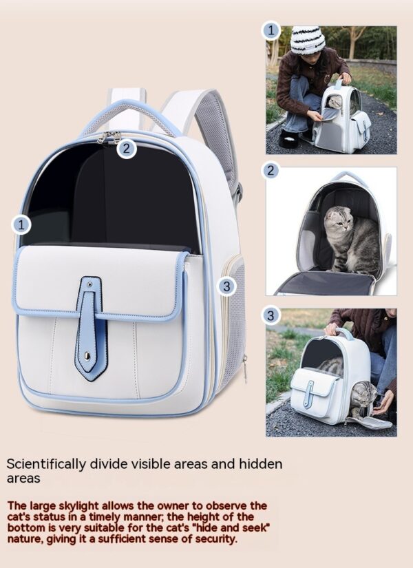 Simple Cat Bag Good-looking Outing Portable Portable Cat Backpack - Image 10