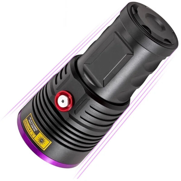 Six-core 365nm High Power UV Purple Light Aluminum Alloy Torch - Image 8