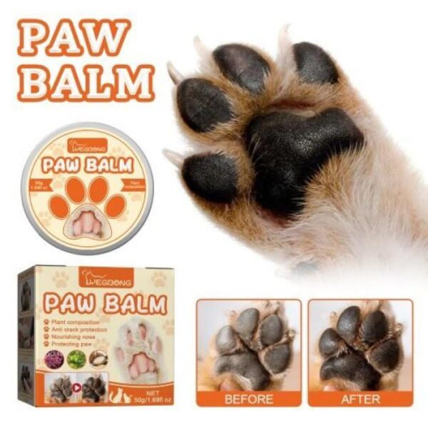 Natural Plant Formula Pet Paw Balm For Cats And Dogs, Softens Dry Paw Pads, Lick-Proof, 1.7 Oz Paw Balm - Image 8