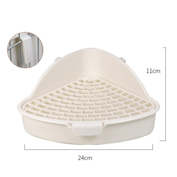 Rabbit Litter Box Bunny Corner Toilet Box Potty Trainer For Hamster Guinea Pig Ferret Rat Chinchialla Cage Pan - Image 4