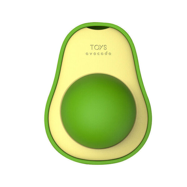 Cute Avocado Catnip Toys Cat Teeth Cleaning Toy Cat Supplies Catnip Mini Cat Treat Toys Interactive Pet Toys Pet Products Pet Avocado Ball Cute Funny Mint Cleaning Teeth Toy For Cat Supplies - Image 3