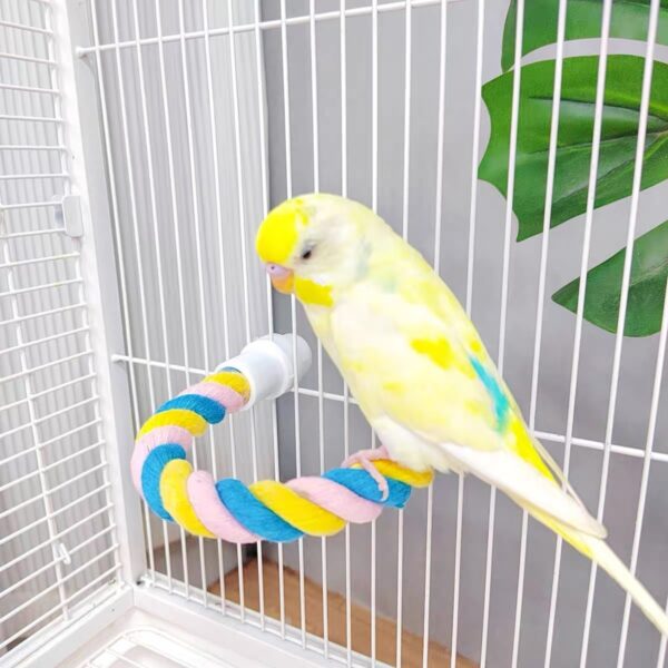 Climbing Cotton String Nibbling Relieving Stuffy Toy Bird