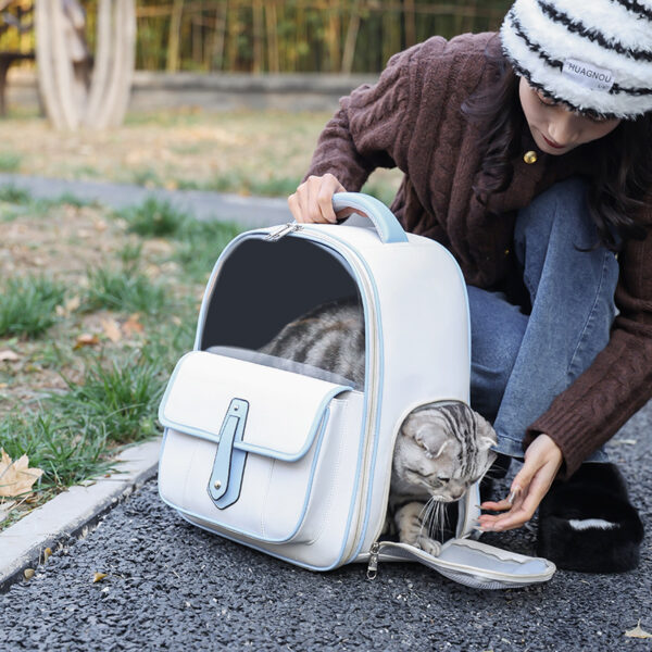 Simple Cat Bag Good-looking Outing Portable Portable Cat Backpack - Image 6