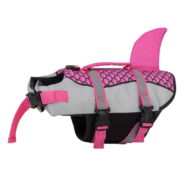 Swim Pet Dog Life Jacket Vest Clothes Life Vest Collar Harness Pets Swimming Summer Swimwear Scales Shark Pet Products - Image 4