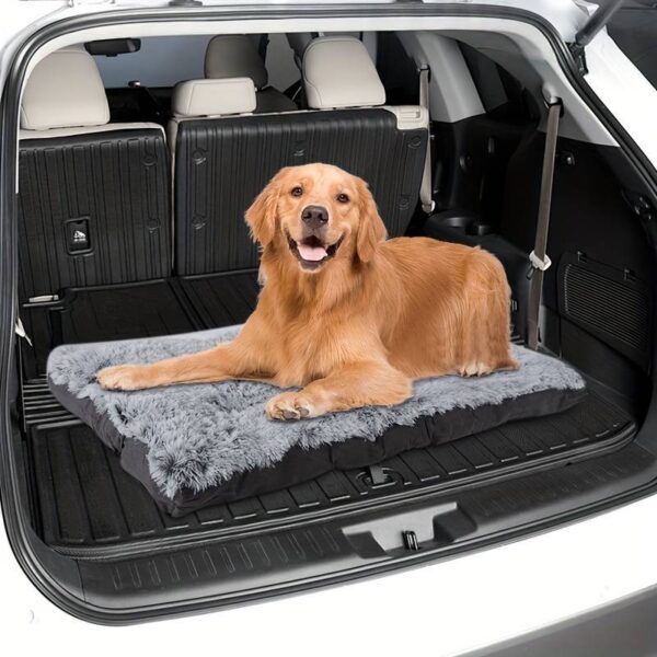 Pet Dog Bed Long Plush Cozy Warm Sleeping Beds Washable Anti-Slip Kennel Mats - Image 5