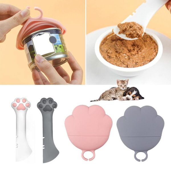 Pet Canned Spoon Jar Opener Puppy FeedingMixing Wet Dry Cat Dog Accessories FeederShovel Tableware Multifunction Pet CannedSpoon Jar Opener Puppy - Image 4