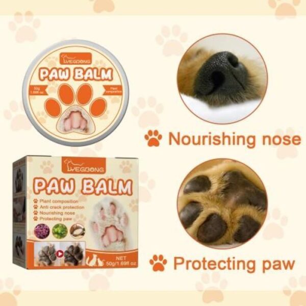 Natural Plant Formula Pet Paw Balm For Cats And Dogs, Softens Dry Paw Pads, Lick-Proof, 1.7 Oz Paw Balm - Image 6