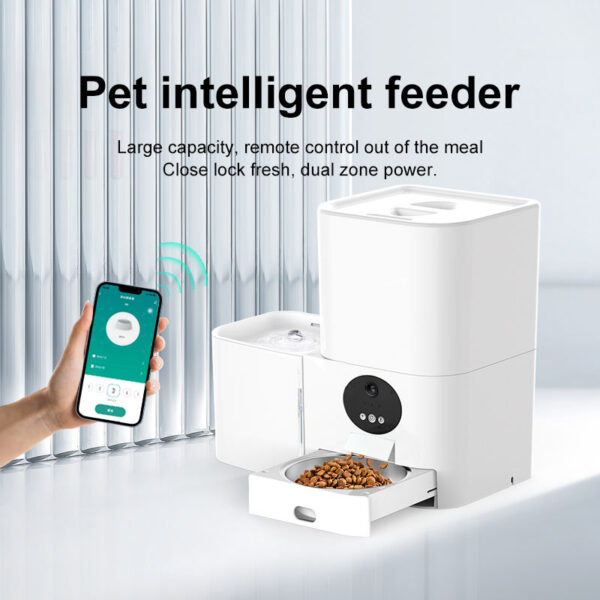 Smart Wifi Food And Water Two-in-one Electric Pet Feeder - Image 4