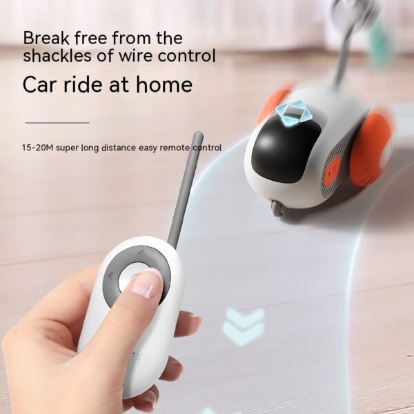 Remote Control Interactive Cat Car Toy USB Charging Chasing Automatic Self-moving Remote Smart Control Car Interactive Cat Toy Pet Products - Image 2