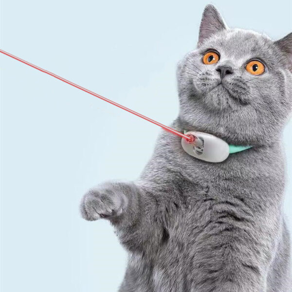 Automatic Cat Toy Smart Laser Teasing Cat Collar Electric USB Charging Kitten Amusing Toys Interactive Training Pet Items - Image 8