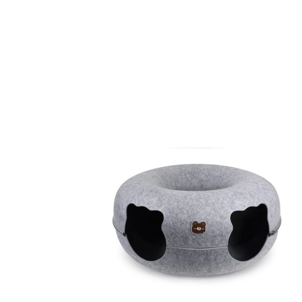 Animal-shaped Felt Zipper Cat Nest - Image 9